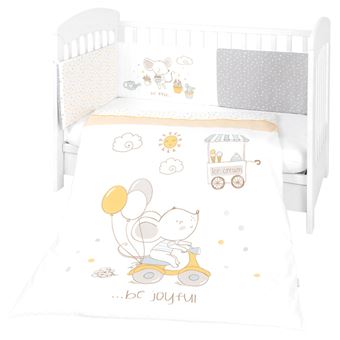 Conjunto Jogo de Cama Kikka Boo Joyful Mice | 2 Peças | 70x140cm - 1
