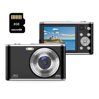 Câmara digital compacta para crianças DUDAO DC306 | 4K UHD | 48MP | autofocus 16x zoom | 2,8 " | 8G | Preto - 1