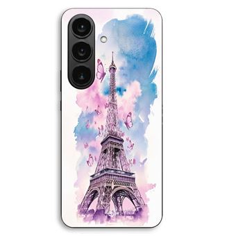 Capa Maniacase para Samsung Galaxy S26 Plus Torre Eiffel Borboleta Colorida - 1