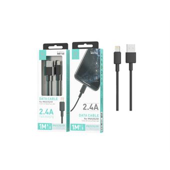 Cabo Ikrea para iPhone | Fast Charging | 2.4A | 1 m - Preto - 1