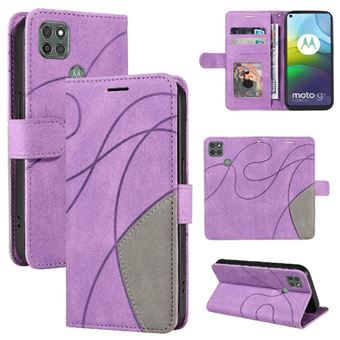 Capa Flip FLOODKING para Samsung Galaxy Motorola MOTO G9 Power | Couro | Porta-Cartões | Roxo - 1