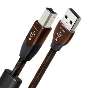 AudioQuest 0.75m Coffee USB A-B cabo USB 0,75 m 2.0 USB B Preto