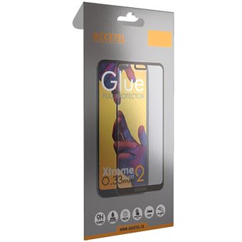 Película skyhe para iPhone 12/ 12 Pro de Vidro Temperado FULL - Transparente, Borda Preta - 1