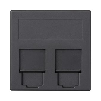 Placa de Parede e Cobertura de Interruptor Simon 50017089-038 | Grafite - 1