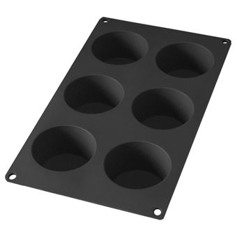 Forma para 6 muffins em silicone Lékué 0620806N01M022 - Preto - 1
