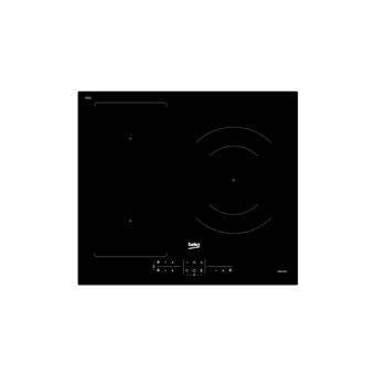 Placa de Indução Beko HII63201FMT | Elétrica | 58 cm | 3 Zonas | Preto - 1