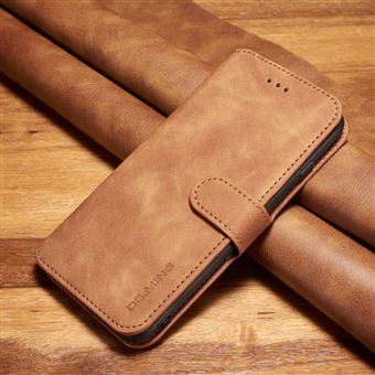 Capa PU estilo retro castanho para Apple iPhone 8 Plus/7 Plus