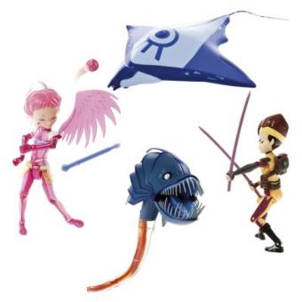 Code Lyoko - Conjunto de Figura + Monstro - 1