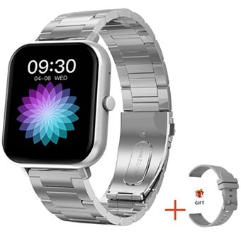 Smartwatch CHRONUS | 1.83" | Monitor de Frequência Cardíaca | Pressão Arterial | IP68 | Prata - 1