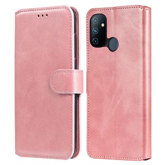 Capa PU + TPU com fundo de Dourado Rosa para OnePlus Nord N100 5G - 1