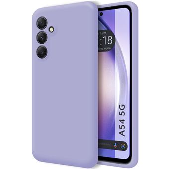 Capa Tumundosmartphone de silicone líquido ultramacio para Samsung Galaxy A54 5G em roxo - 1