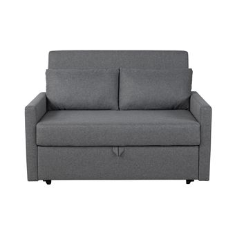 Sofá Lourini Soria| Dois Lugares com Cama Elevatória | Cinza - 1