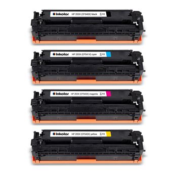 Toner Inkolor® para Substituir Hp 203x Multipack Cf540x Cf541x Cf542x Cf543x - 1