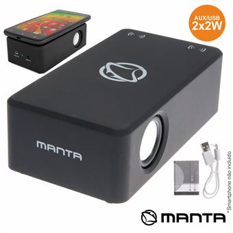 Coluna Por Indução Manta Portátil 2X3W Usb/Aux Bat