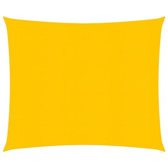 Para-sol estilo vela vidaXL | 160 g/m² | 2x2 m | PEAD | Amarelo - 1