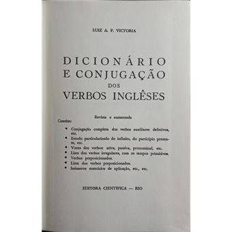 Dicionário e conjugação dos verbos inglêses. - 1