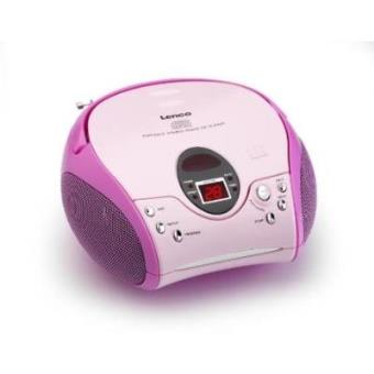 Rádio CD Lenco SCD-24 Digital Rosa - 1