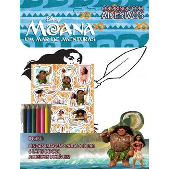 Disney. Moama Um Mar de Aventuras. Colorindo com Adesivos - 1