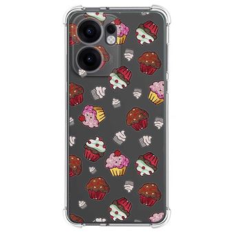 Capa TUMUNDOSMARTPHONE de Silicone à Prova de Choque para Oppo Reno 13FS 4G / 13 FS 5G com desenhos de design de muffins - 1