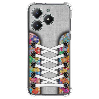 Capa TUMUNDOSMARTPHONE de silicone à prova de choque para Realme Note 60 Sneakers Design 04 Desenhos - 1