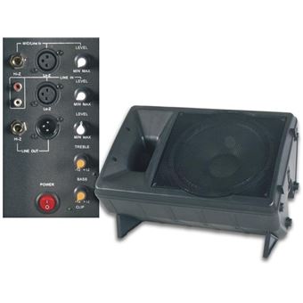 Altifalante HQ Power 2-WAY professional 15" ABS speaker with amplifier | Preto - 1