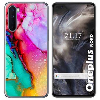 Capa Tumundosmartphone de Gel TPU para OnePlus Nord Marble design 15 desenhos - 1