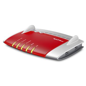 Router sem Fios AVM FRITZ!Box 7490 | Vermelho, Prateado - 1