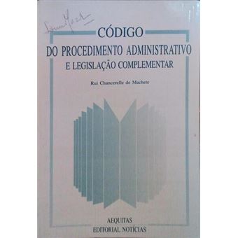 Código do procedimento administrativo e legislação complementar. - 1