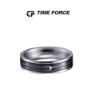 Anel Time Force Feminino Prateado Zircónio e Aço 17,1 mm TS5018S14 - 1