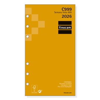 Recarga para Agenda Finocam 201260026 | Amarelo - 1
