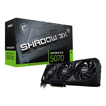 Placa de Vídeo MSI GeForce RTX 5070 12G SHADOW 3X OC | Preto - 1