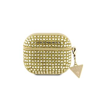 Capa Guess para AirPods 3 4G Diamond com Charm | Dourado - 1