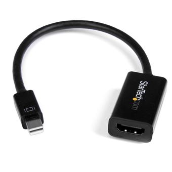 Adaptador de Cabo de Vídeo StarTech.com Conversor de 4K Mini DisplayPort para HDMI - Adaptador ativo Mini DisplayPort 1.2 para HDMI para UltraBook/portátil com mDP - 4K @ 30 Hz | Preto - 1