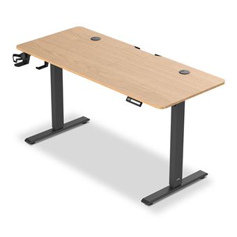 Secretária Elevatoria Eléctrica Offy Ryva Oak | Castanha - 1