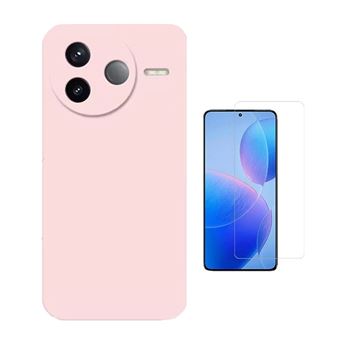 Kit Vidro Temperado Cleargorilasglass + Capa Proteção Silicone GIFT4ME para Xiaomi Poco F7 Ultra | Rosa - 1