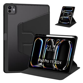 Capa TUMUNDOSMARTPHONE | giratória | Smart Cover | para Apple iPad Pro 2024 de 11" M4 | Preto - 1