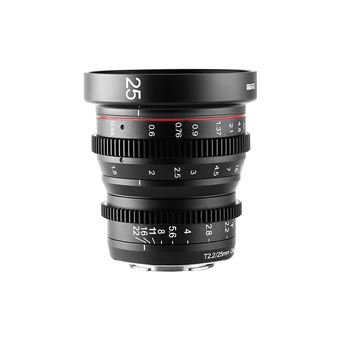 Meike 25mm T2.2 MILC/SLR Objetivas para cinema Preto