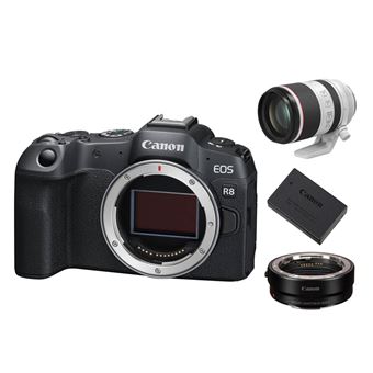 Canon EOS R8 Body+EF-EOS R Mount Adapter+ LP-E17 Battery+Canon RF 70-200mm f2.8 L IS USM - 1