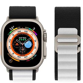 Bracelete Alpine Hook Antiimpacto para Apple Watch Series 10 46mm | Preto e Branco - 1