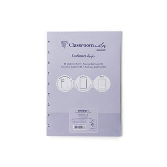 Recarga EcoSmart Ambar ClassroomMates | B5 | 50 Folhas | 100G | Liso - 1
