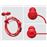 Auriculares Hama Kransen Vermelho_2