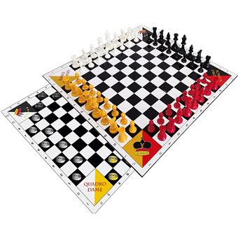 Quadro Xadrez e Damas Eurochess – 4 Jogadores - Xadrez - Compra na