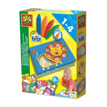 Os Meus Primeiros Lápis De Cera - Animais SES My First 14404 - 1