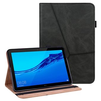 Capa PU linha de costura com Suporte e Porta-cartões preto Magunivers para Huawei MediaPad T5 10.1 - 1
