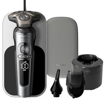 Máquina de Barbear Philips Shaver S9000 Prestige SP9885/35 Máquina de barbear elétrica a húmido/seco com SkinIQ | Cromado - 1