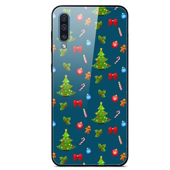 Capa Magunivers | TPU vidro rígido árvore de Natal e homem-biscoito para Samsung Galaxy A50s/A30s/A50