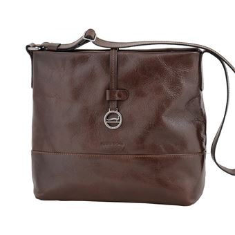 Mala de Senhora em Pele Genuína MARTA PONTI ARIZONA 8106108 em Castanho Ruf - 1