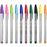 BIC Cristal Preto, Azul, Verde, Azul Claro, Verde claro, Laranja, Rosa, Roxo, Vermelho, Turquesa Esferográfica 10 peça(s)_0
