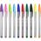 BIC Cristal Preto, Azul, Verde, Azul Claro, Verde claro, Laranja, Rosa, Roxo, Vermelho, Turquesa Esferográfica 10 peça(s)_1