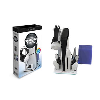 Peça e Acessório para Consola de Jogos Maxx Tech MXT-DLX&LED-PS5 | Branco - 1